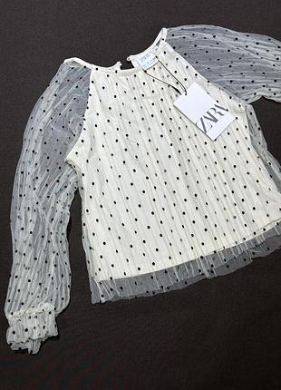Нарядна блуза zara 122р, кофта 7 років