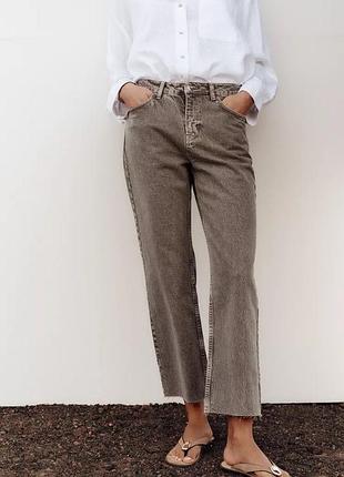 Джинсы женские коричневые zara new