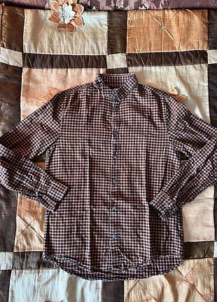 Стильная фланелевая рубашка h&m мужская