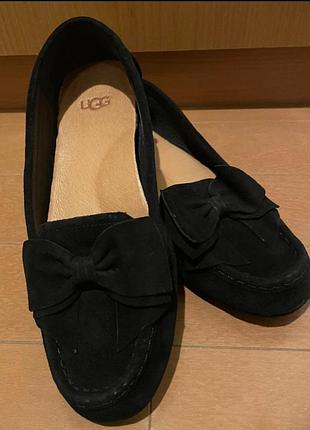 Мокасины, туфли замшевые ugg