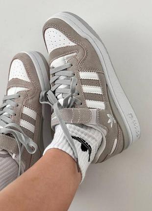 Женские кроссовки adidas forum «&nbsp;light grey suede&nbsp;»