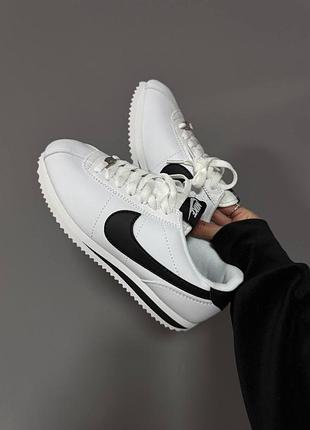 Жіночі кросівки nike cortez  white / black premium