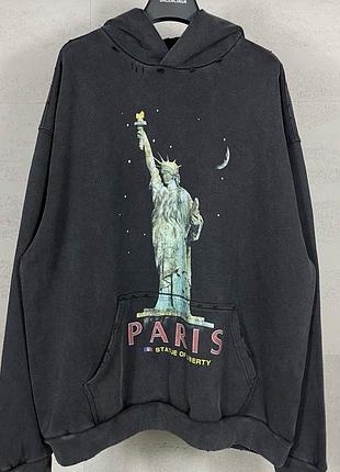 Брендовое худи толстовка оверсайз balenc_aga