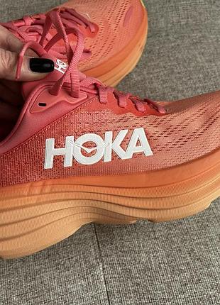 Кроссовки женские hoka bondi 8 orange 1127952-cppy
