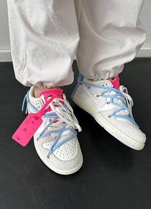 Женские кроссовки nike sb dunk x off white | lot 38:50