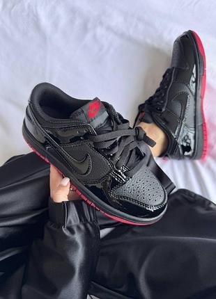 Женские кроссовки nike sb dunk low «&nbsp;black / red lacquer&nbsp;» premium