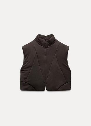 Стьобаний жилет m-l zara