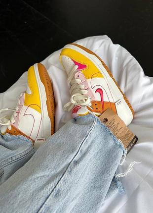 Женские кроссовки nike sb dunk low disrupt 2 “sunrise”