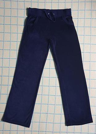 Штани велюр сині 2 кишені blue motion 40/42