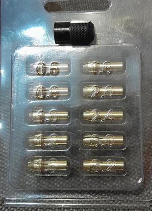 Набір латунних цанг із патроном для міні-дрилі m8*0.75 (11 шт.)
