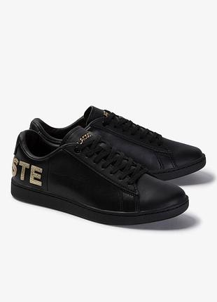Lacoste кеди чорні шкіра оригінал 40.5