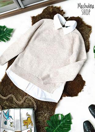 ❤️ стильная кофта, джемпер с рубашкой primark