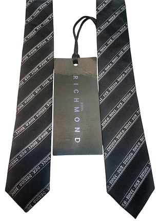 Галстук тонкий richmond новый (италия, 100% silk)