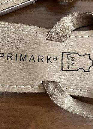Вʼєтнамки шльопанці шкіра primark
