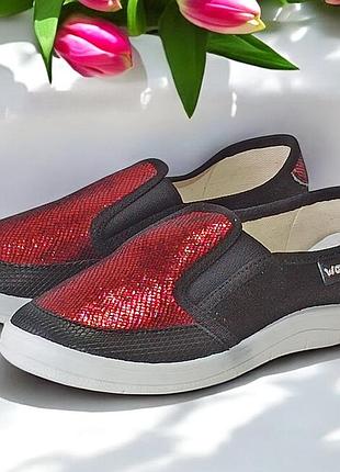 Ортопедические тапочки мокасины слипоны для девочки сменки школы валди waldi вика р.30-33