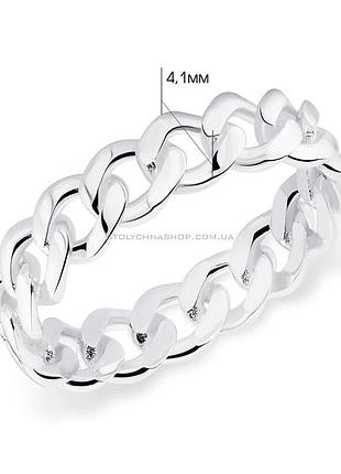 Серебряная кольца цепи