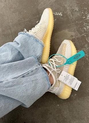 Жіночі кросівки adidas yeezy boost 350 “natural reflective” premium