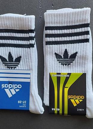 Спортивні високі шкарпетки nike/найк/puma/adidas/ck - 1 пара (білі, чорні)7 фото
