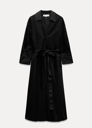 Поплиновое платье zara 5