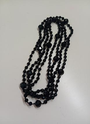 Бусы из чешского стекла. ожерелье из чешского стекла. 1970гг.