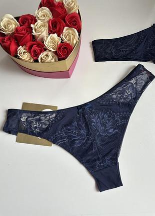 Нові мереживні трусики з магазинною етикеткою 💙💛