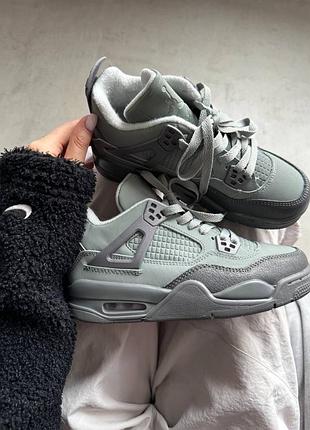 Жіночі кросівки nike air jordan 4 retro « wet cement » premium