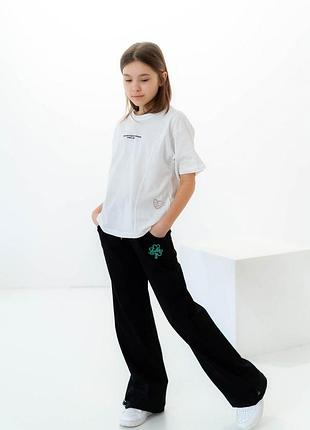 Стильні спортивні штани для дівчат палаццо, спортивні штани палаццо кльош,спортивні штани широкі6 фото