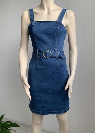 Джинсовий сарафан р.m джинсовые плаття