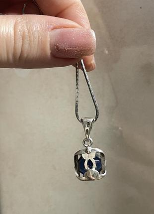 Серебряная подвеска, кулон с цепочкой4 фото