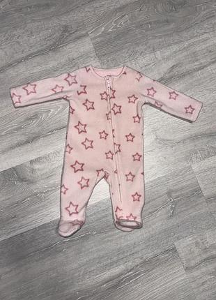 Флисовый человечек f&f, 0-3мес