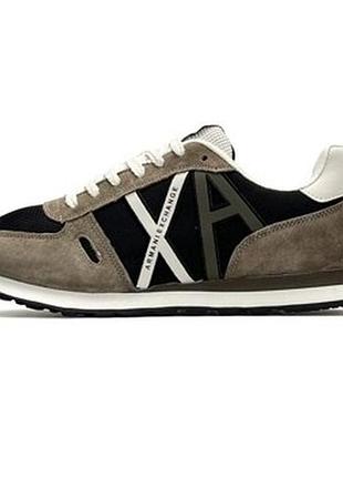 Чоловічі кросівки armani exchange ax khaki black