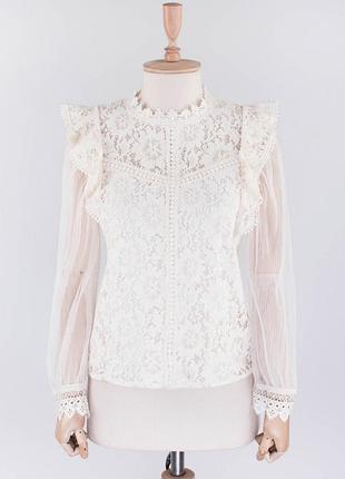 Блузка молочна