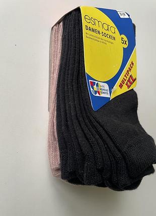Набор хлопковых носков 5 пар esmara