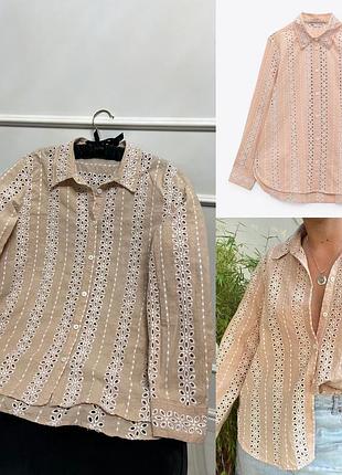 Рубашка из прошвы zara