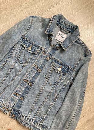 Джинсовая куртка пиджак zara