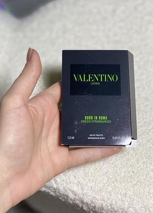 Туалетна вода пробник 1,2 мл valentino born in roma uomo green stravaganza