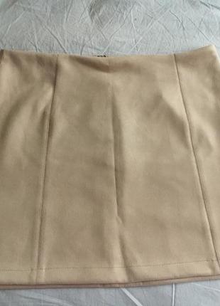 New look юбка мини(ткань-« искусственный замш.»14р.)1 фото