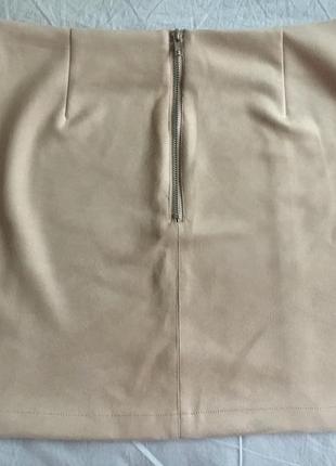 New look юбка мини(ткань-« искусственный замш.»14р.)2 фото