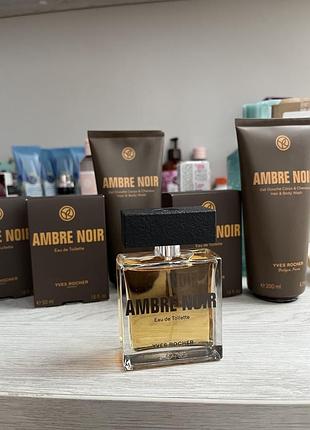 Ambre noir амбра мужской и гель парфюмированный парфюм ив роше yves rocher