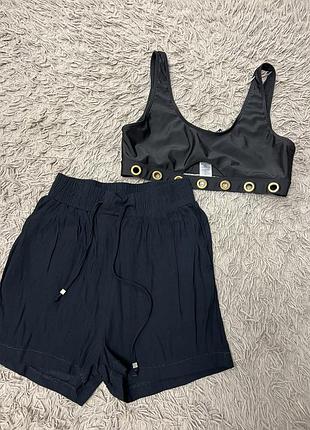 Шорты базовые легкие летние шорты черные шорты m&s