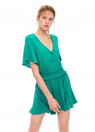 Комбінезон ромпер zara зелений літній комбінезон