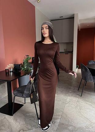 Трендовое платье макси снимс