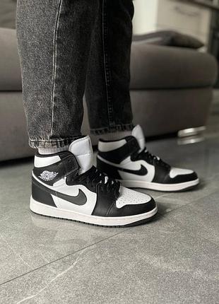 Кроссовки nike air jordan 1 black white