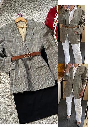 Стильный пиджак оверсайз в клетку,pkz bond street,p.16-18