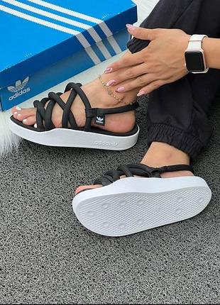 Сандалии адидас черные женские adidas adilette yarn black sling back sandals