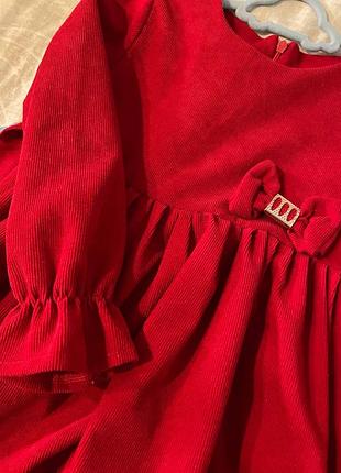 Платье красное