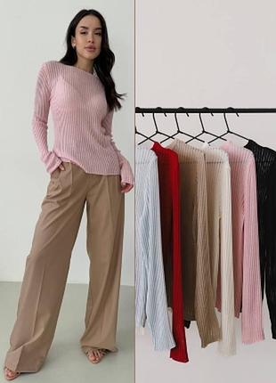 Лонгслив женский базовый стильный.