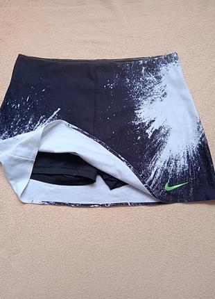 Юбка-шорты, теннисная nike high dri-fit m