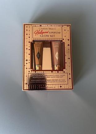 Набір хайлайтер румʼяна spotlight pinkgs charlotte tilbury 	charlotte's hollywood superstar glow kit