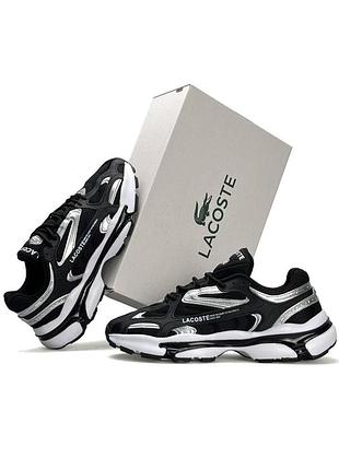 Мужские кроссовки lacoste l003 2k24 black silver white